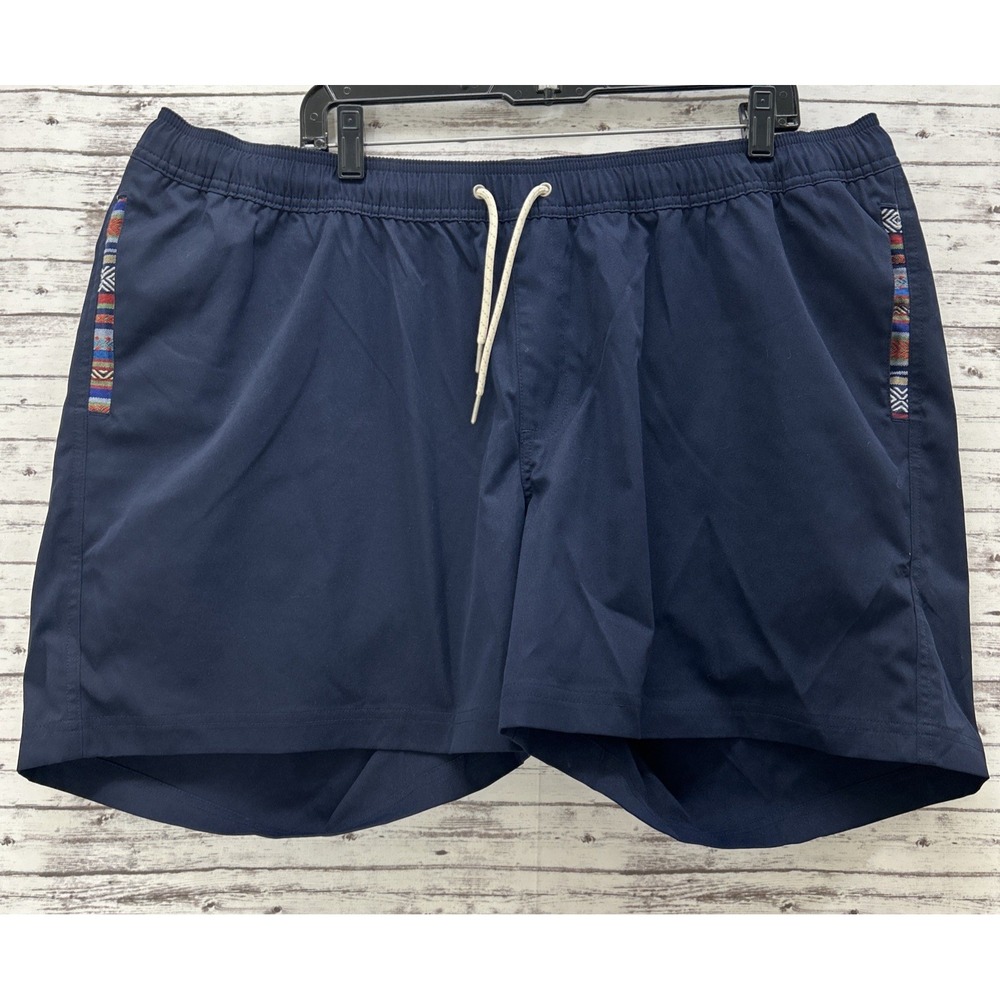 Wowie OG Casual Short 5.5" Mens 2XL Navy Blue Elastic Chino Pockets Drawstring